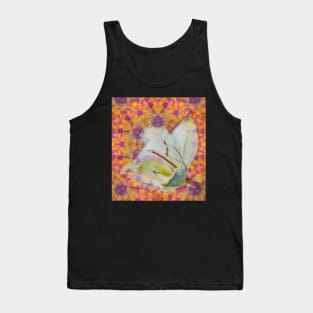 Bauhinia on vibrant kaleidoscope Tank Top